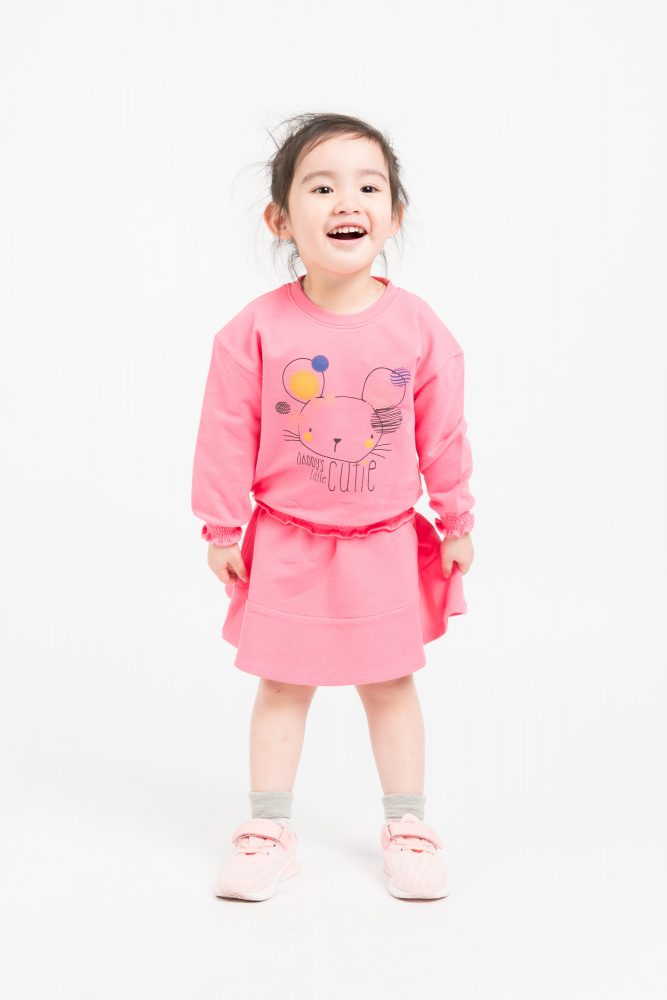 Sét áo chân váy hình con chuột